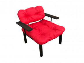 Кресло Дачное красная подушка в Чёрмозе - chyormoz.magazinmebel.ru | фото