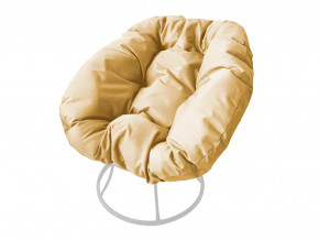 Кресло Пончик без ротанга бежевая подушка в Чёрмозе - chyormoz.magazinmebel.ru | фото