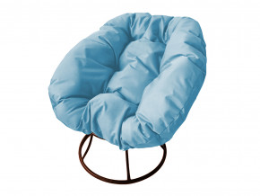 Кресло Пончик без ротанга голубая подушка в Чёрмозе - chyormoz.magazinmebel.ru | фото