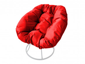 Кресло Пончик без ротанга красная подушка в Чёрмозе - chyormoz.magazinmebel.ru | фото