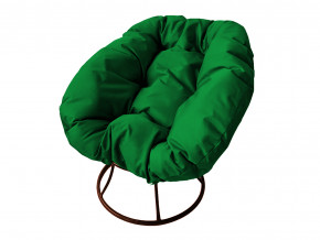 Кресло Пончик без ротанга зелёная подушка в Чёрмозе - chyormoz.magazinmebel.ru | фото